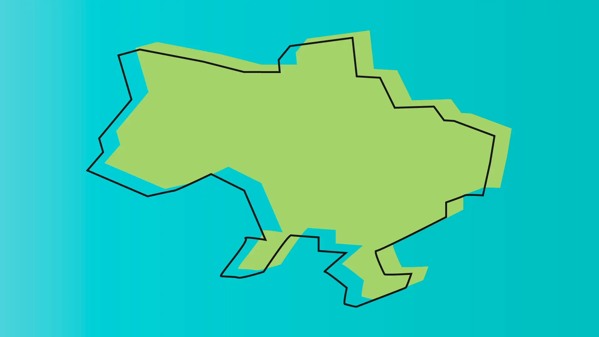 Die Illustration zeigt eine Karte der Ukraine.